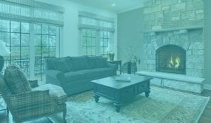 Fireplace in home