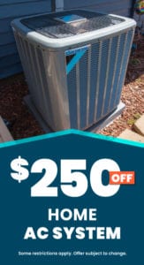Bears Home Solutions $250 off home AC system promotion
