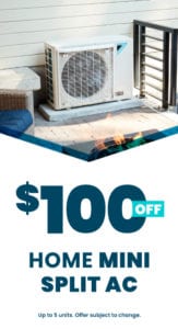 Mini Split Air Conditioning System, Ductless Air Conditioning Unit.