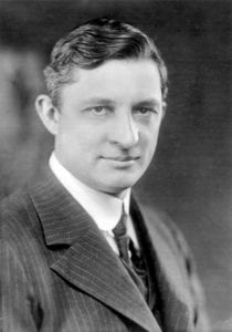 A black and white headshot of Willis Carrier, inventor of the modern air conditioner