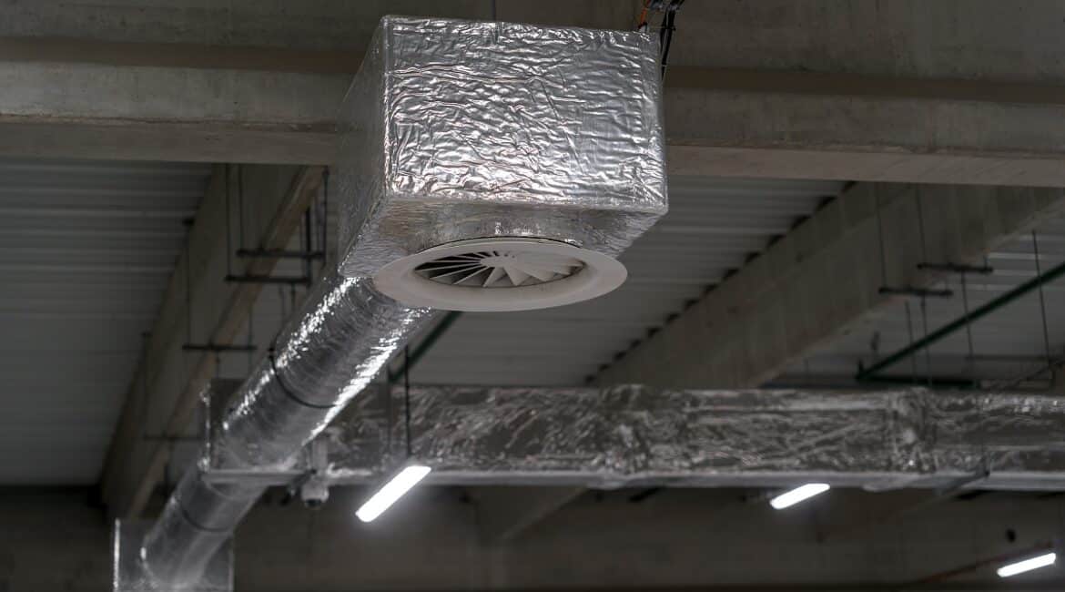 air ventilation system on the ceiling